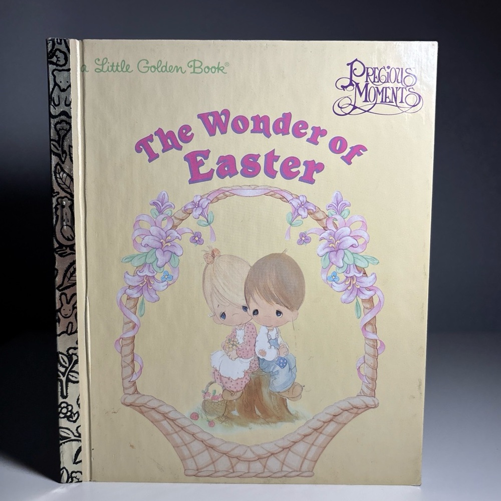 Precious Moments Little Golden Book The Wonder of Easter - Pink, Purple, Cream
